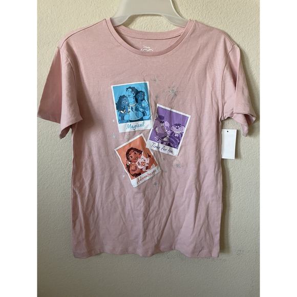 Disney 100th Encanto Alice Moana Short Sleeve Girls’ T Shirt Top Size L 10-12 - Picture 3 of 6